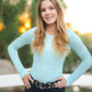 Long Sleeve Seamless- Sea Glass