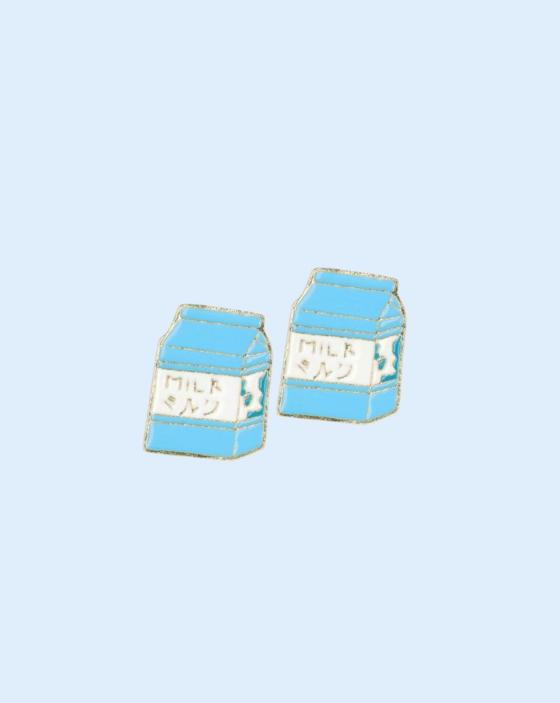 Enamel Pins -  Milk Carton