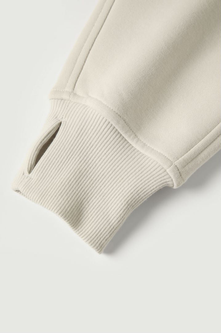 Half Zip Cropped Sweatshirt