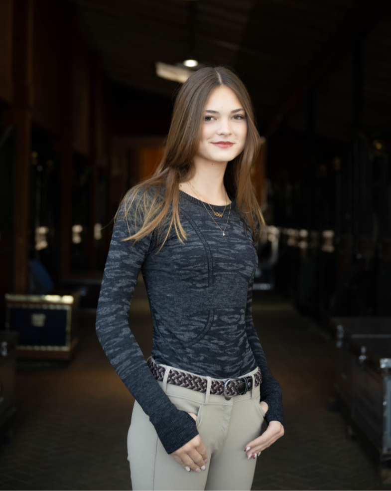 Long Sleeve Seamless - Charcoal