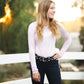 Long Sleeve Seamless- Rose Quartz