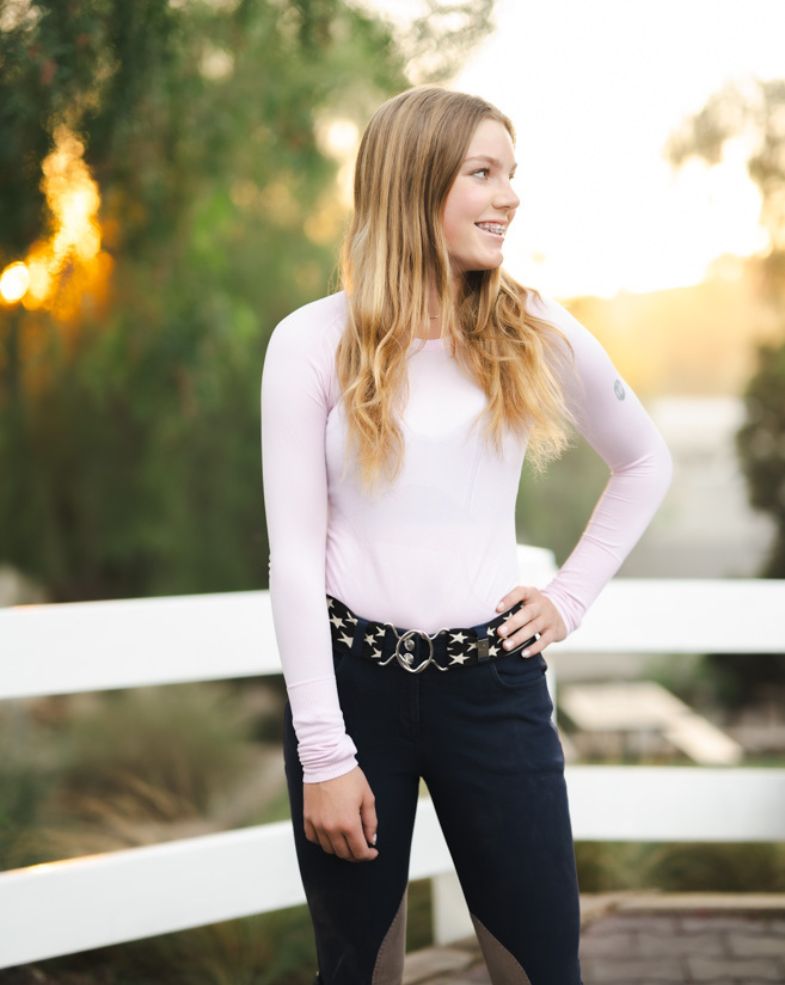 Long Sleeve Seamless- Rose Quartz