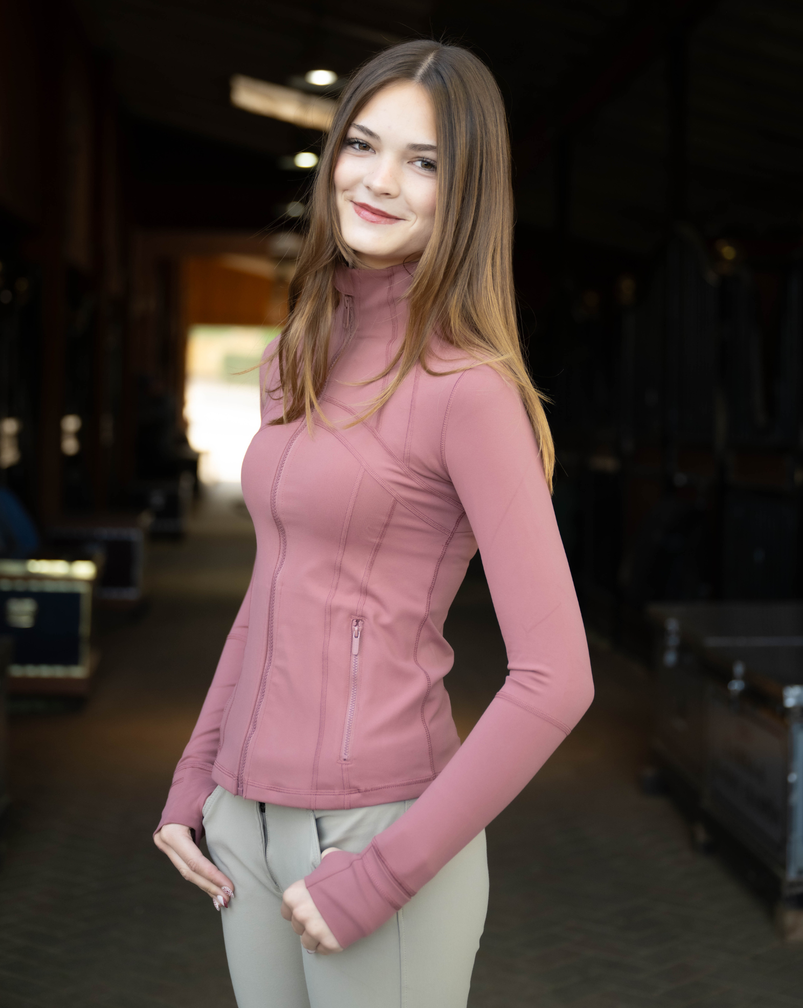 Athletic Jacket -Cherry