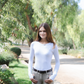 Long Sleeve Seamless - White