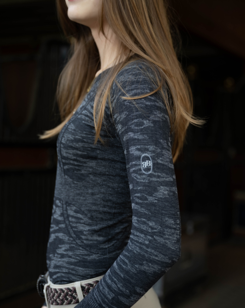 Long Sleeve Seamless - Charcoal