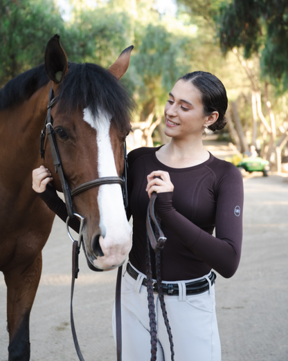 !New! Long Sleeve Training Shirt - Espresso