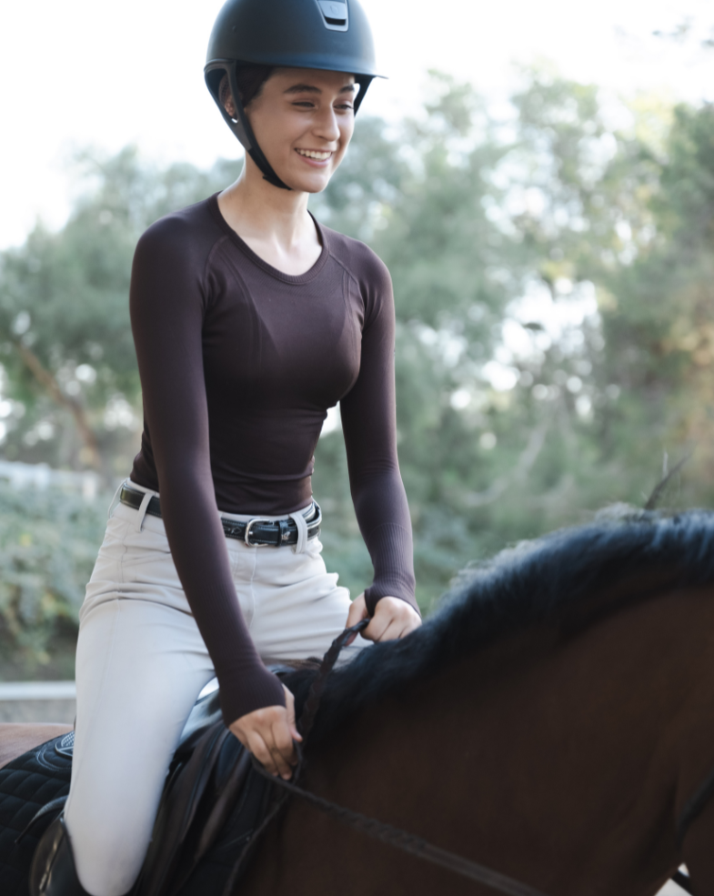 Long Sleeve Seamless - Espresso