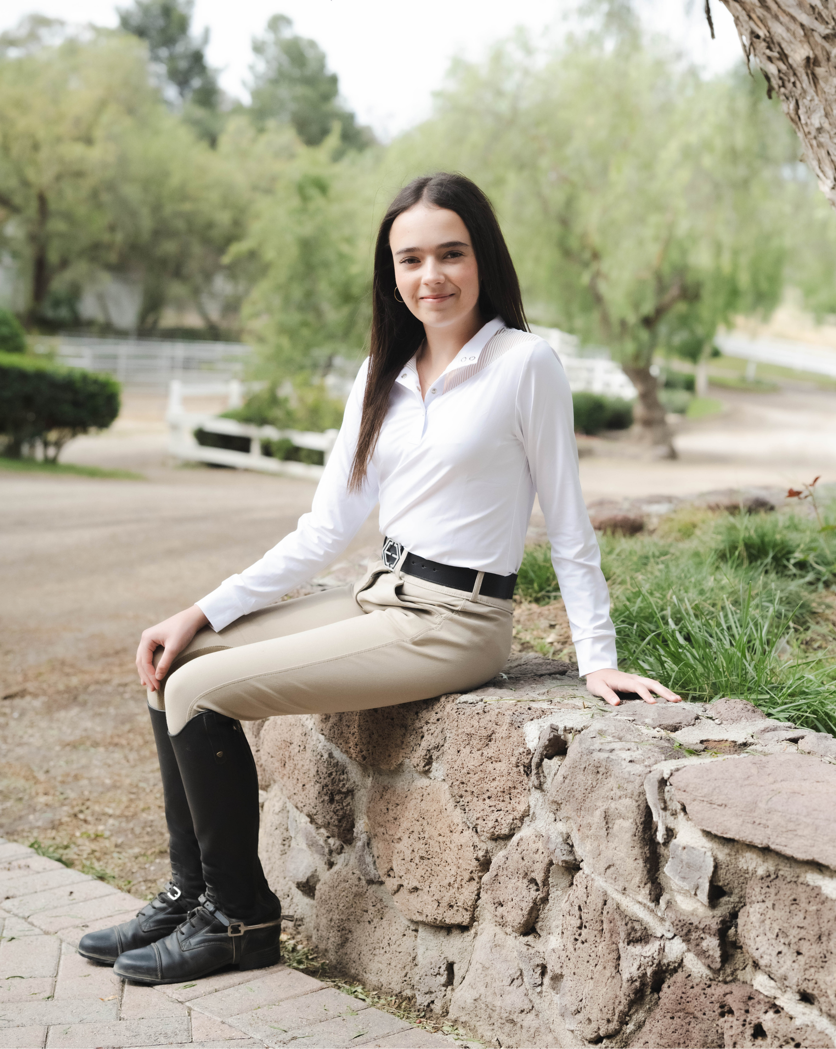 Classic Riding Top - White