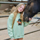 Equestrian crewneck sweatshirt mint