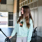 Equestrian crewneck sweatshirt mint