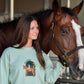 Equestrian crewneck sweatshirt mint