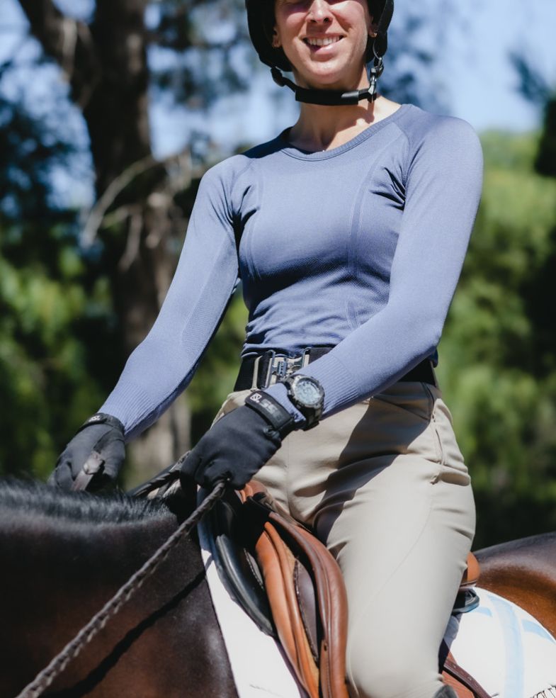 equestrian long sleeve training shirt 