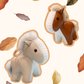 Plush Horse Keychain