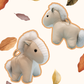 Plush Horse Keychain