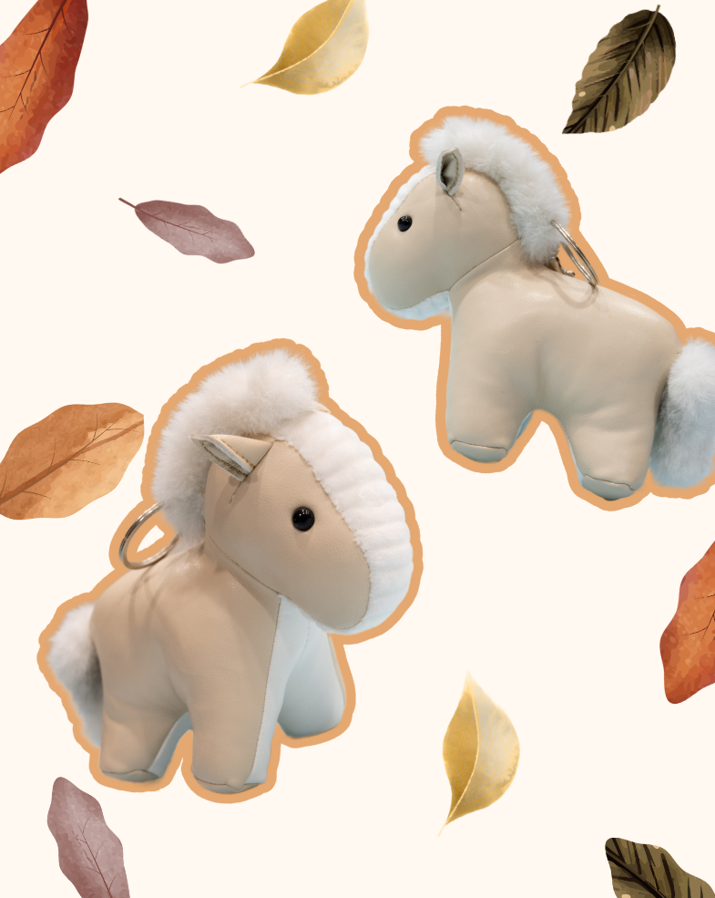 Plush Horse Keychain
