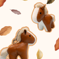 Plush Horse Keychain
