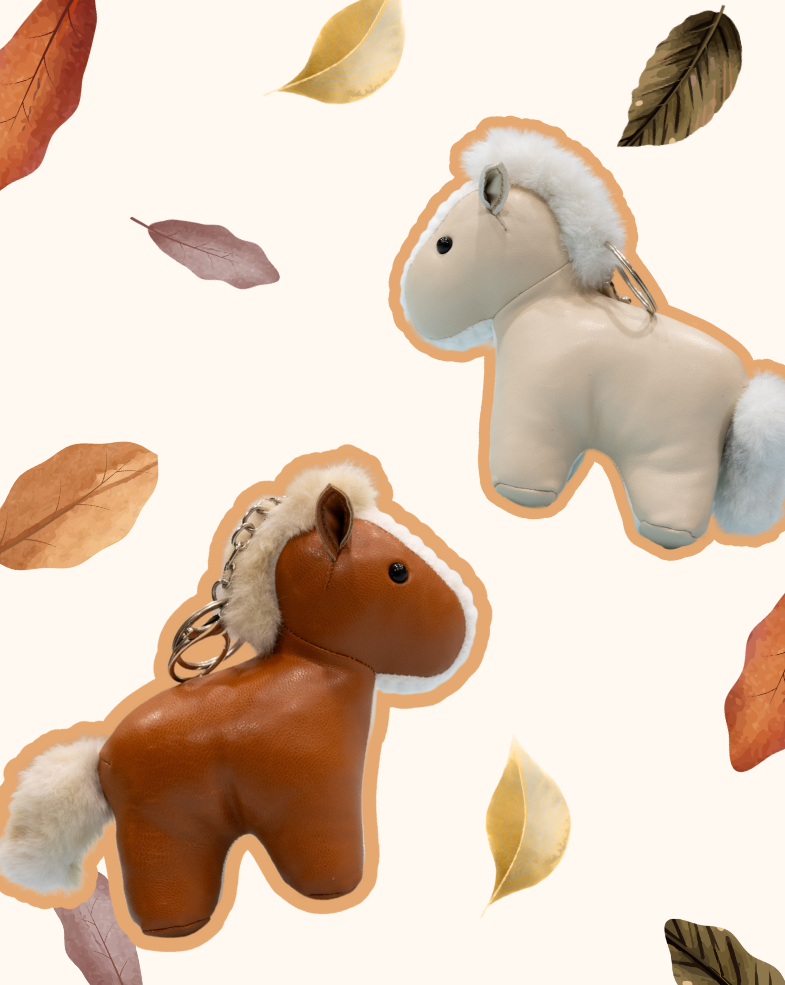 Plush Horse Keychain