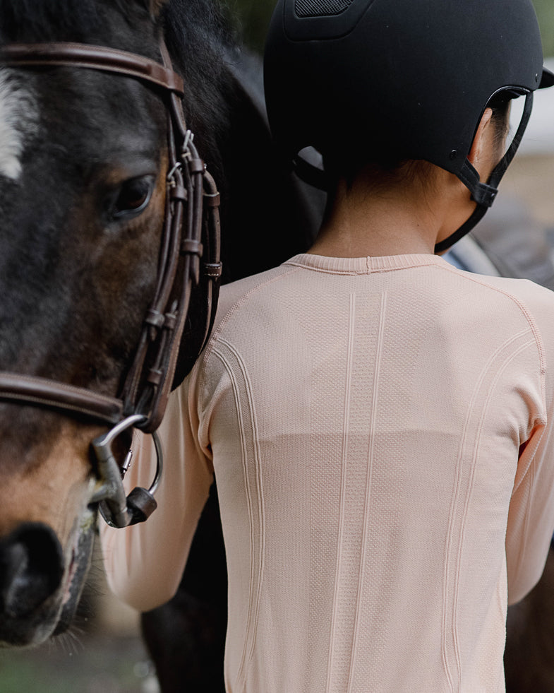 equestrian long sleeve training shirt