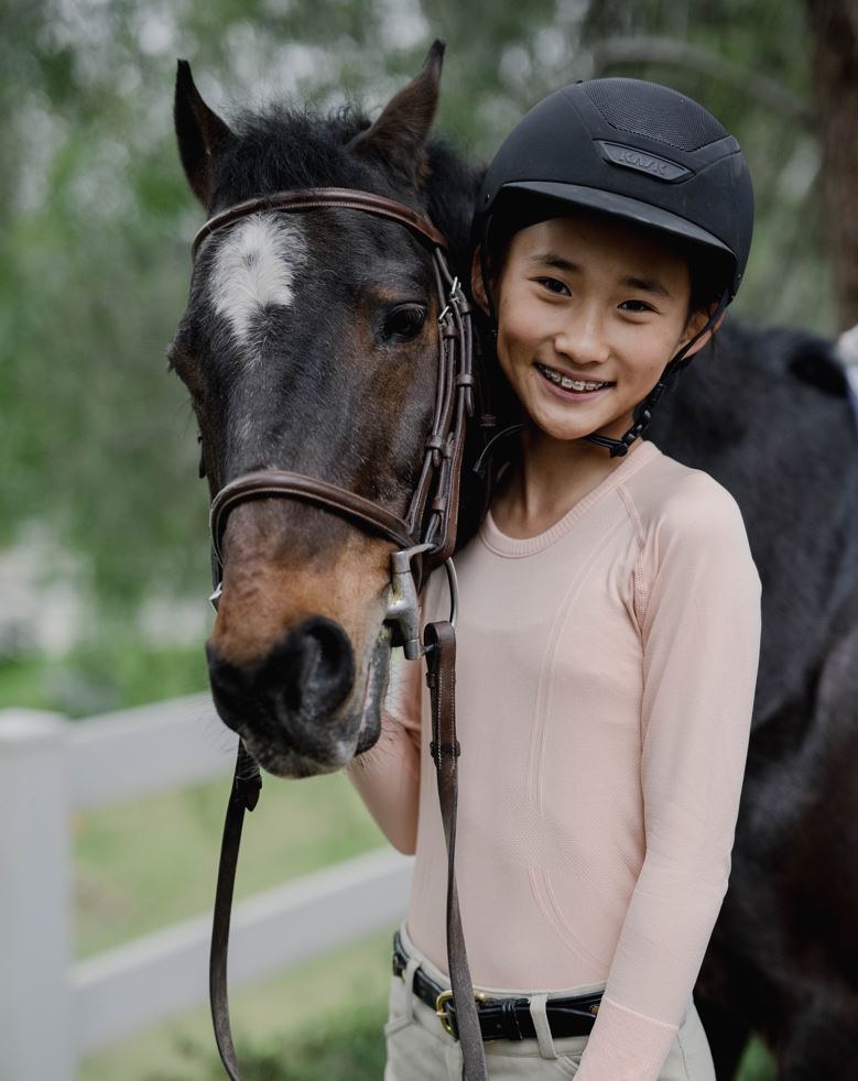 Long Sleeve Training Shirt -Apricot – Barn Babe Equestrian