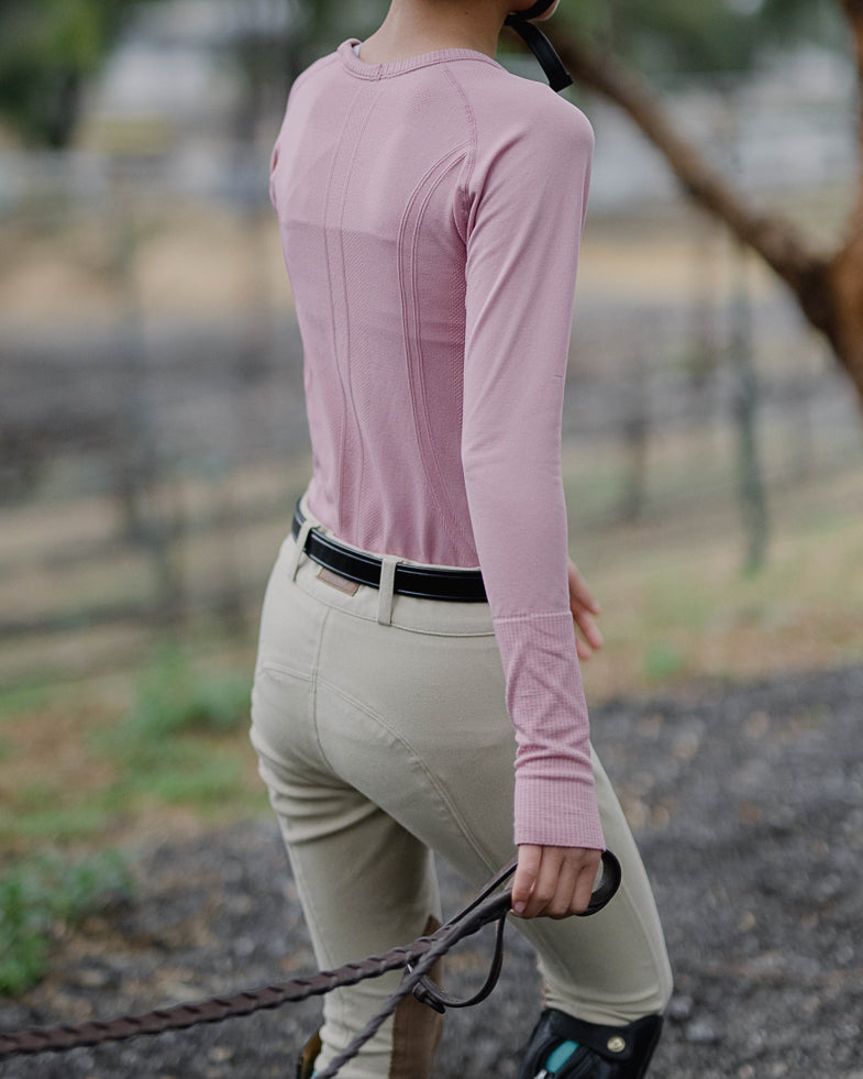 equestrian long sleeve training shirt 
