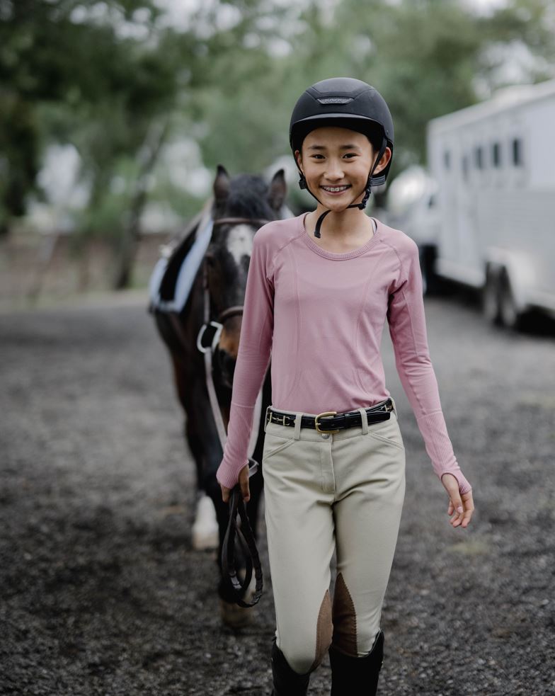 equestrian long sleeve training shirt