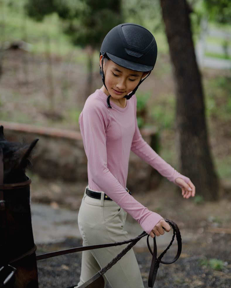 equestrian long sleeve training shirt