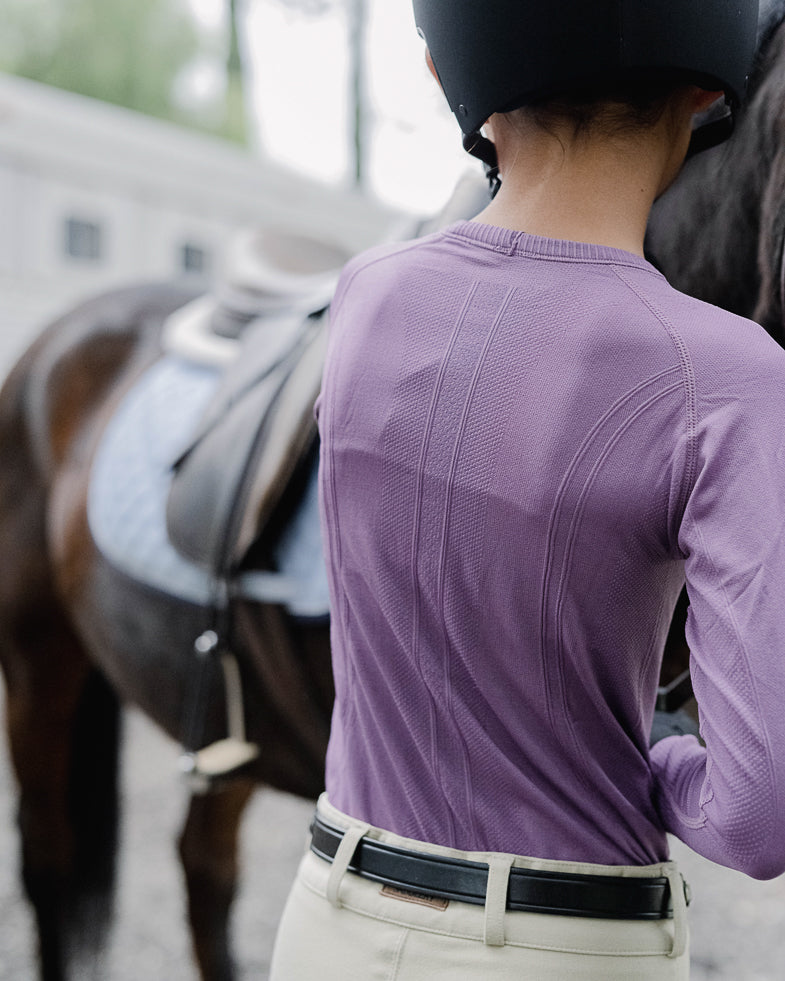 equestrian long sleeve training shirt