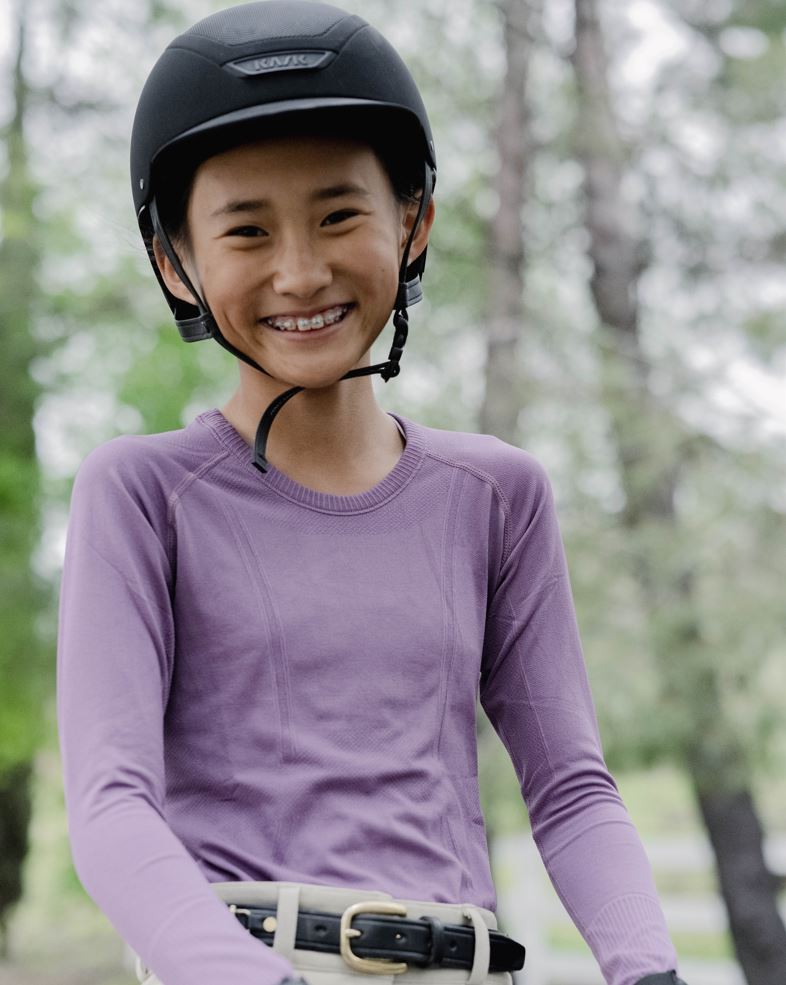equestrian long sleeve training shirt