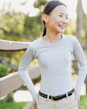 equestrian long sleeve training shirt