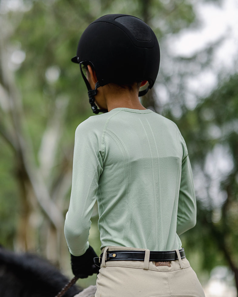equestrian long sleeve training shirt