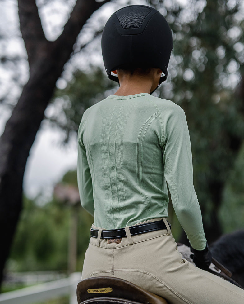 equestrian long sleeve training shirt