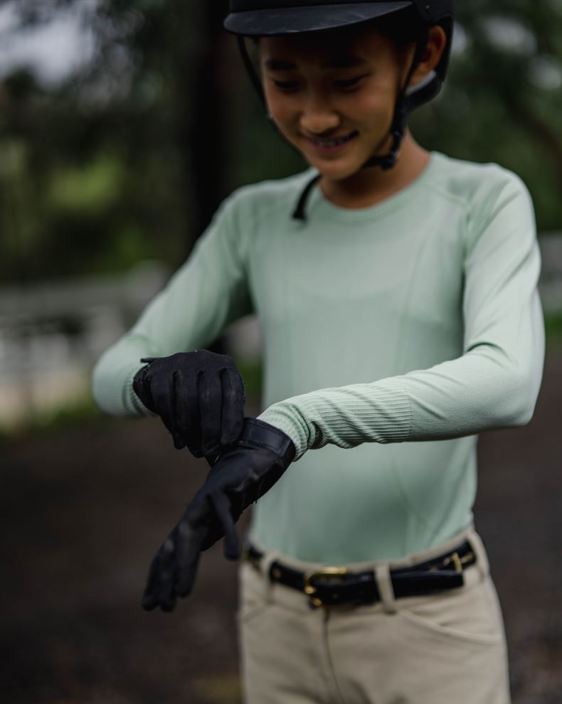 equestrian long sleeve training shirt