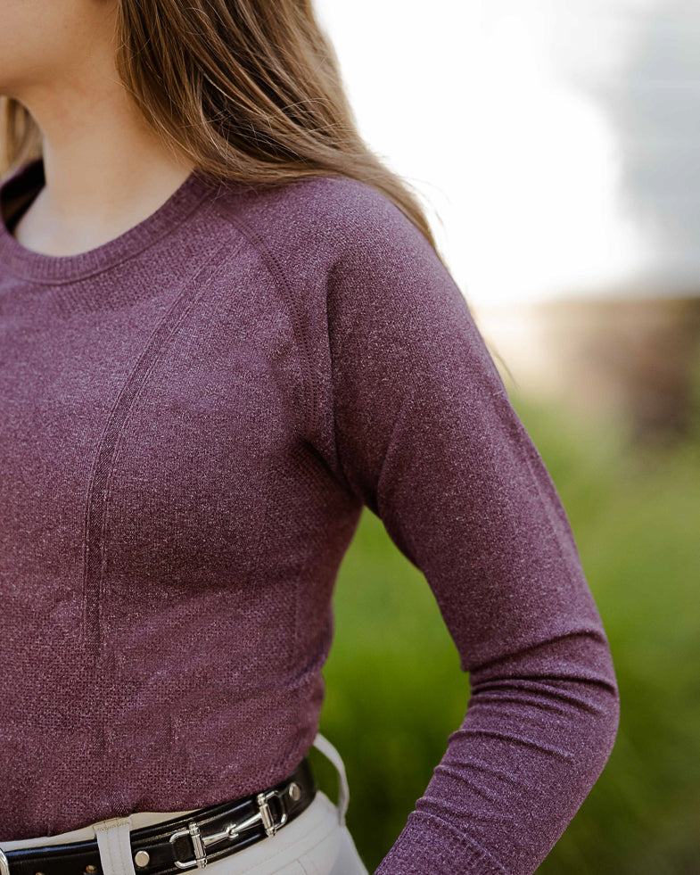 equestrian long sleeve training shirt 