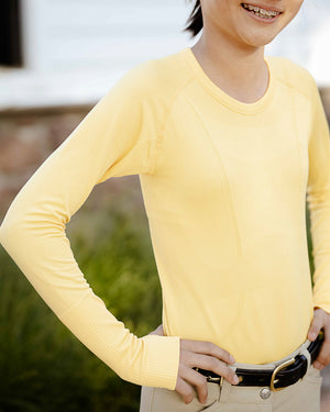 equestrian long sleeve training shirt