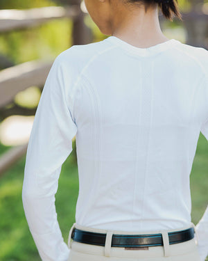 equestrian long sleeve training shirt