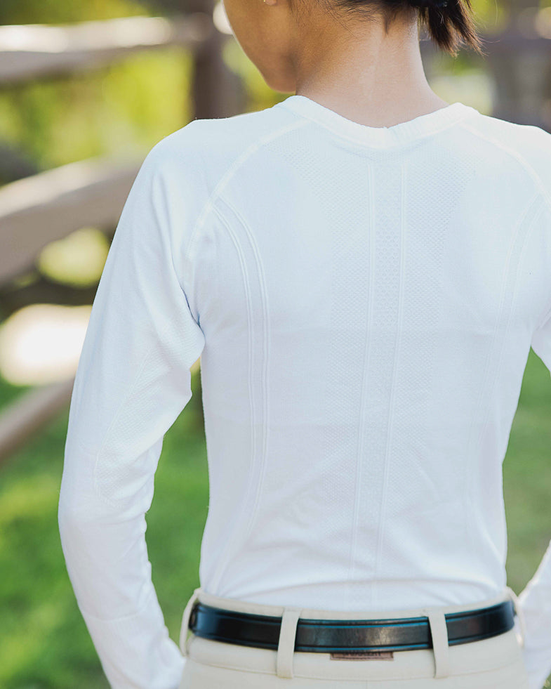 equestrian long sleeve training shirt