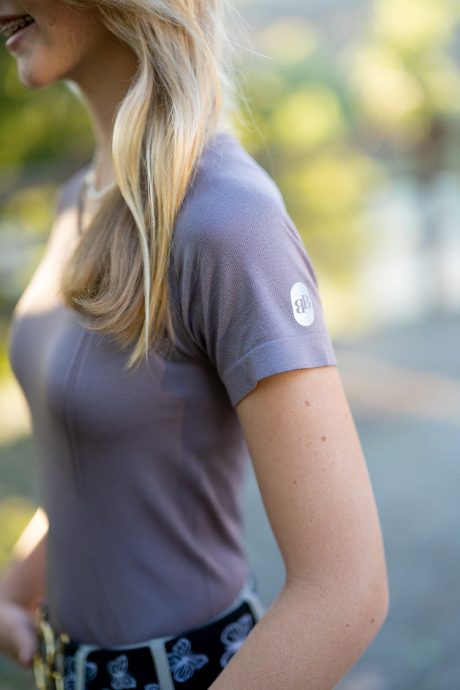 Short Sleeve Training Shirt - Washed Mauve