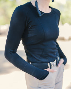 equestrian long sleeve training shirt 