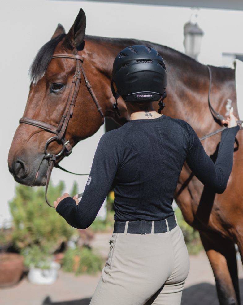 equestrian long sleeve training shirt 