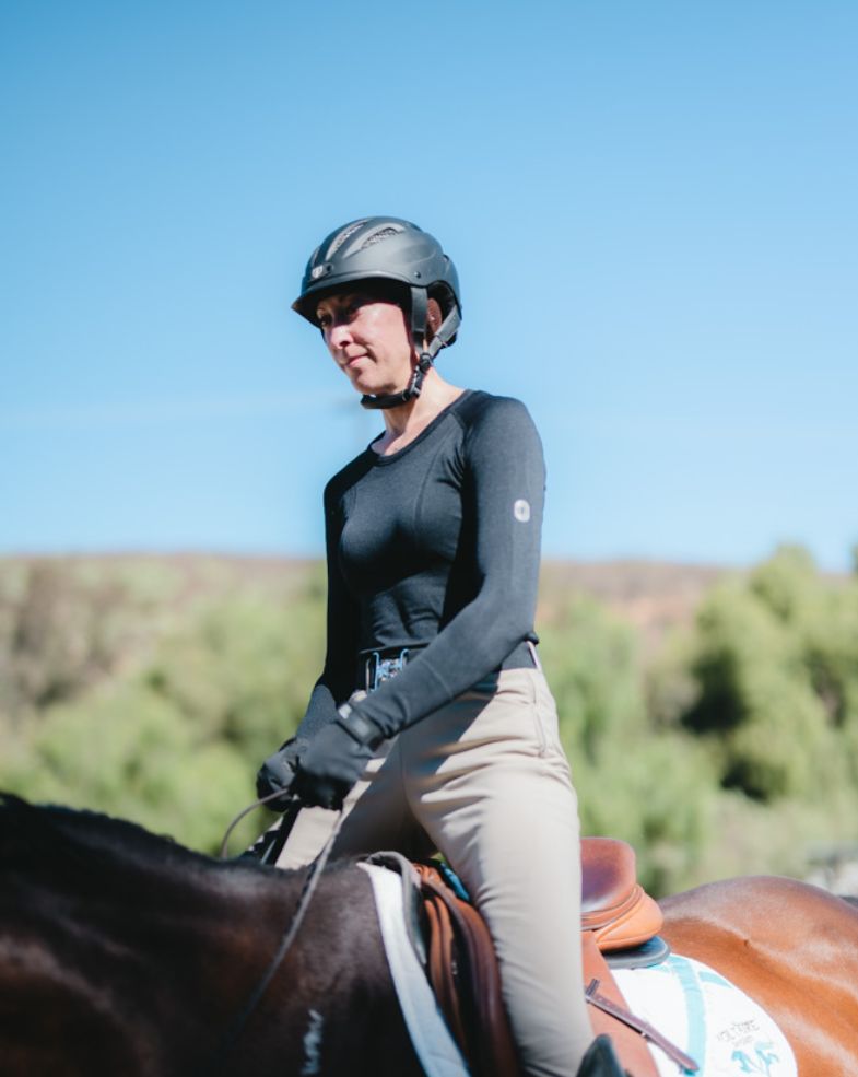 equestrian long sleeve training shirt 