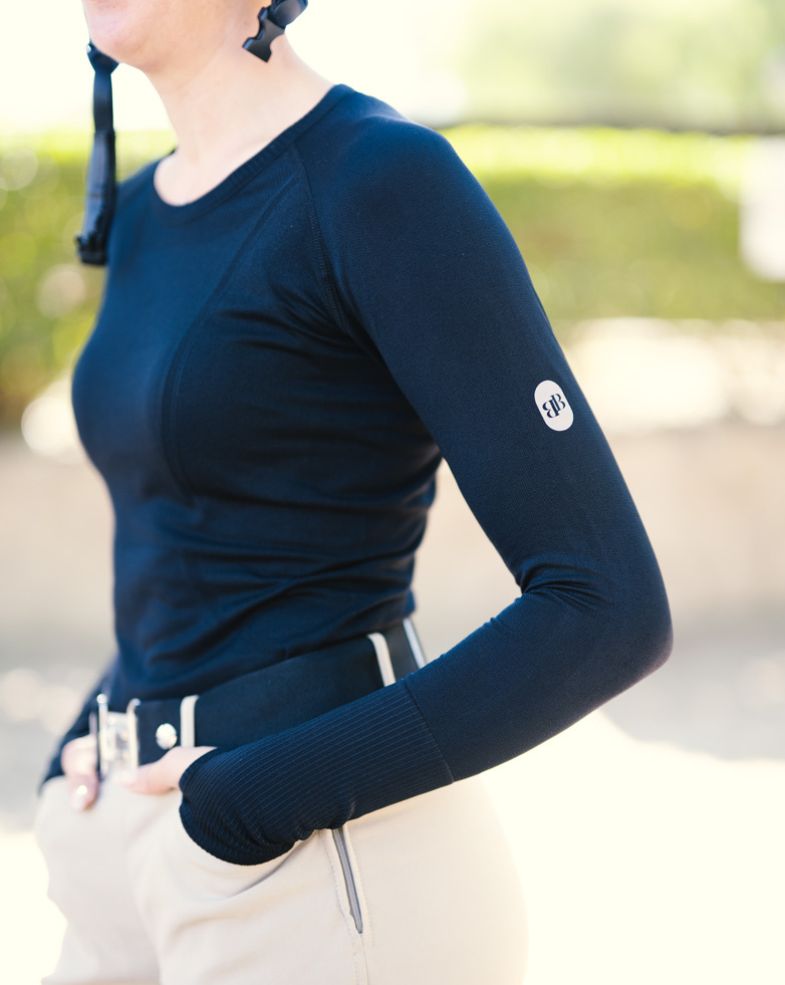 equestrian long sleeve training shirt 