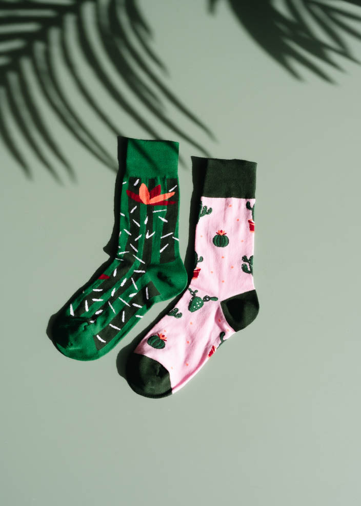 Mix Match Socks - Cactus