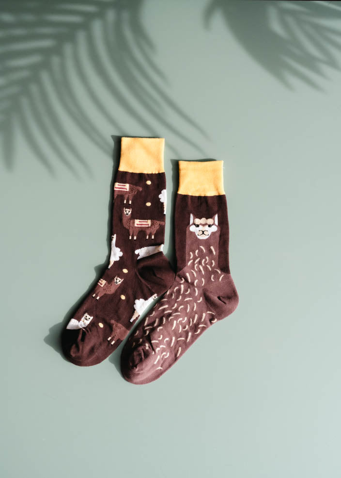 Mix Match Socks - Llama