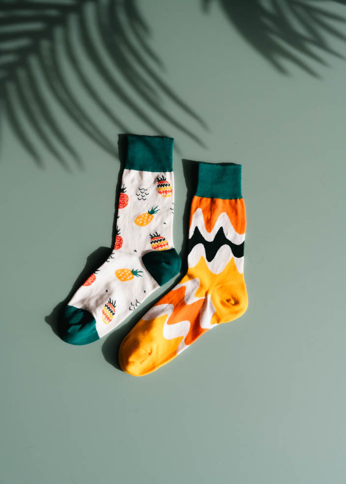 Mix Match Socks - Pineapple