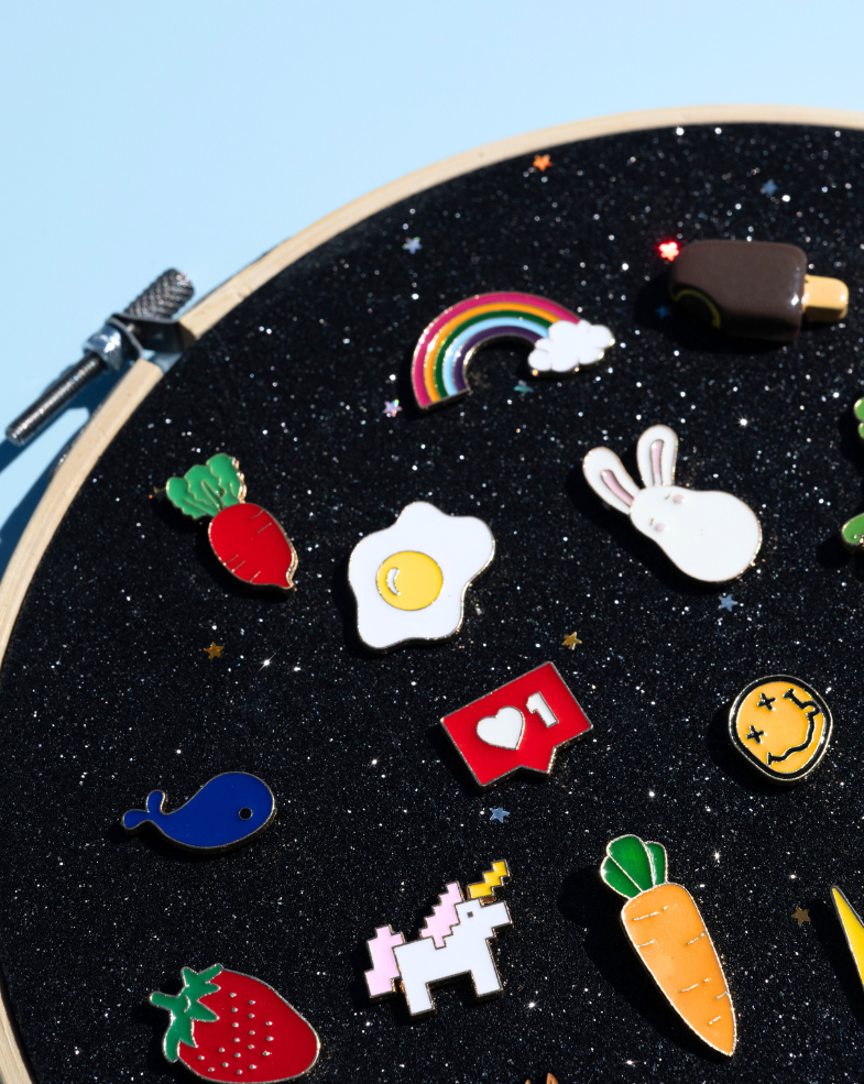Enamel Pins - Rainbow + Cloud