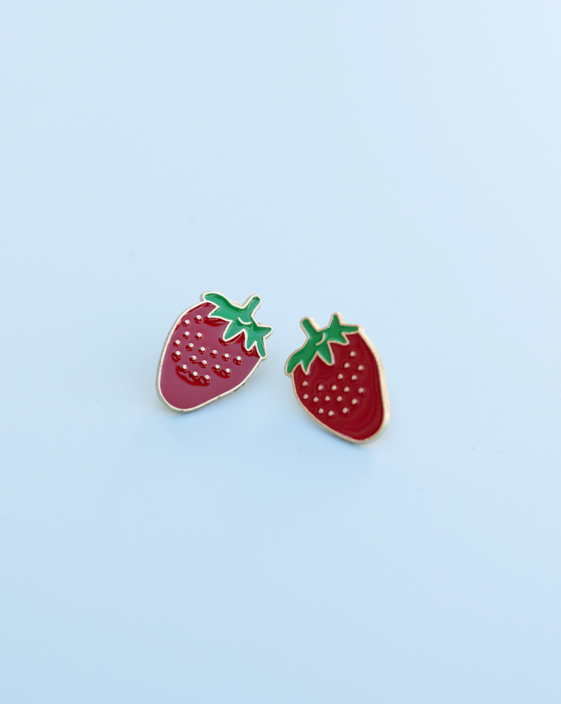 Enamel Pins - Strawberry